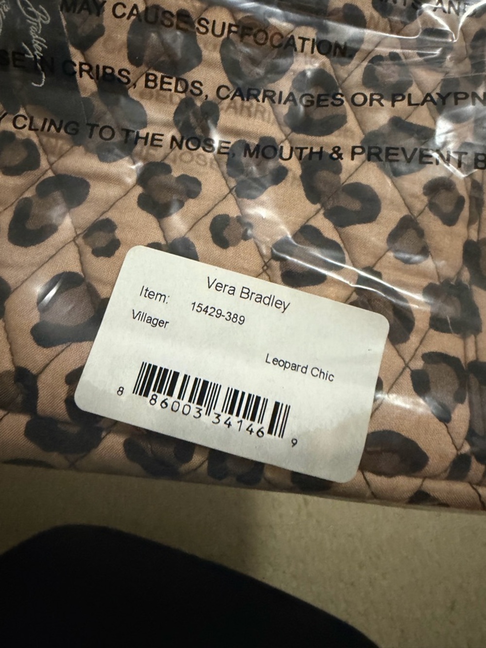 NEW in bag Vera Bradley Villager in Leopard Chic - Picture 3 of 3